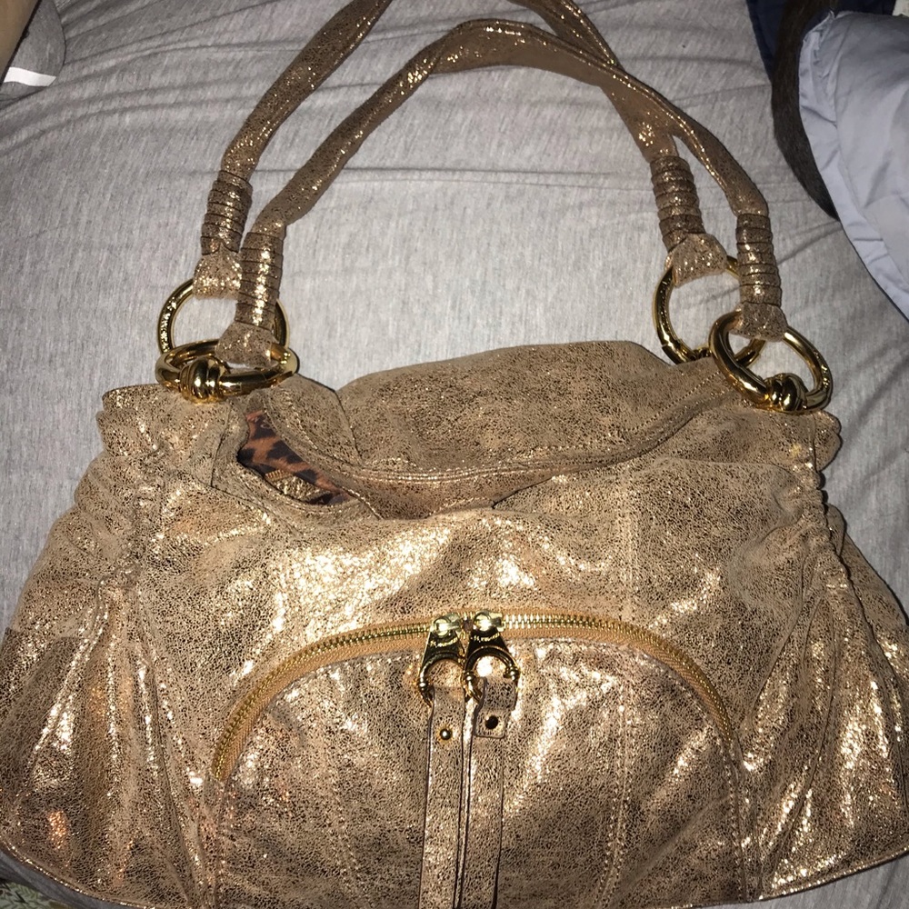Beautiful Gold Shimmer B Makowski Bag